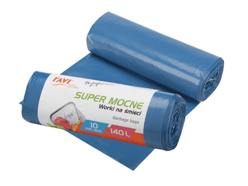 shumee Ravi vreče za smeti super močne 140L 90X110CM 10 kosov ldpe modre