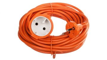 shumee Vrtni podaljšek 1-vtičnica b/u 10 m /H05VV-F 2x1/ oranžen P01310