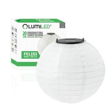 LUMILED Solarna vrtna svetilka LED viseča svetilka svetilka ORIGAMI 20 cm
