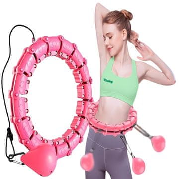 shumee Hula hoop za hujšanje z utežno žogo z čepi in pametno utežjo