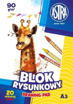 Inny Astra risalni blok A3 90 g Vaša pot do umetniškega navdiha