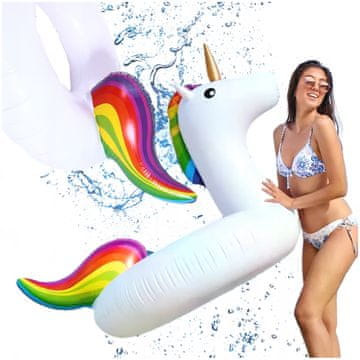 TOP GIFT 2645 plavalni obroč, napihljiva vzmetnica, samorog, XXL