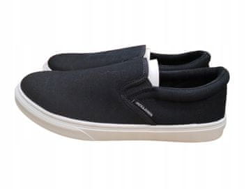 Jack&Jones Moški črni superge Jack&Jones z belim podplatom 44 J_A