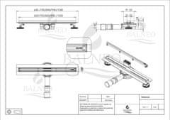 Slim&Low ProLine Inox linearni odtok 60 cm kromiran