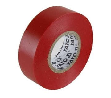 TOYA Yato električni izolacijski trak 15 mm x 20 m rdeč