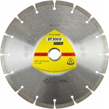 KLINGSPOR Diamantno rezilo za betonske kocke, segment 125 mm