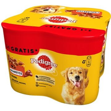 shumee Hrana za pse Pedigree Mešanica okusov (4 x 400 g)