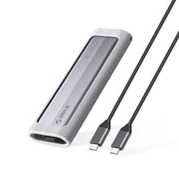 Orico Ohišje za trdi disk AXM2F M.2 SATA SSD USB-C – sivo
