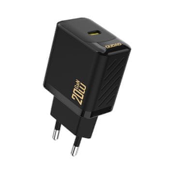 DUDAO Mrežni polnilnik PD20W GaN USB-C – črn
