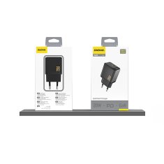DUDAO Stenski polnilnik PD20W GaN USB-C - črne barve