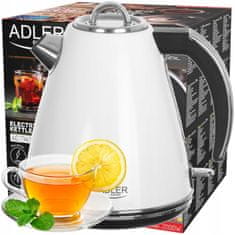 Adler AD 1343 bel kovinski grelnik vode 1,5 l strix