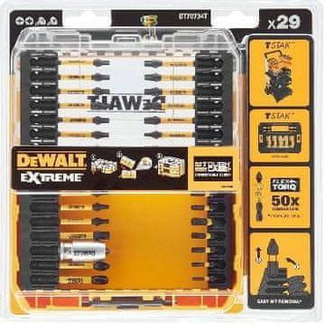 Stanley Dewalt komplet nastavkov Flextorq, 29 kosov.