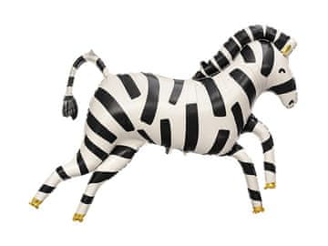 PartyDeco Folija balon PartyDeco zebra 115x85 cm mix