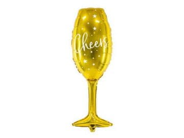 Inny Folija balon Shot Glass, 28x80cm, zlat