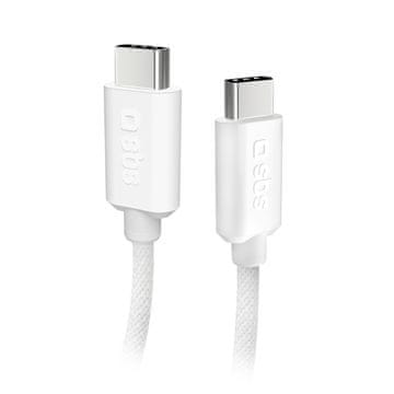 SBS Opleten kabel USB-C 60 W, 1,5 m – siv