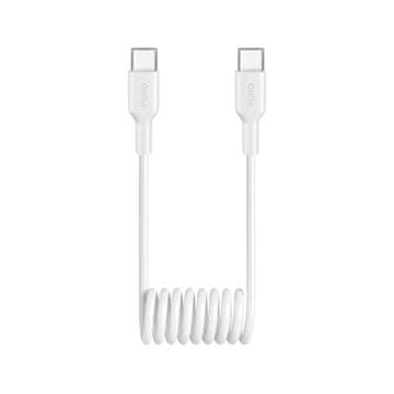Puro Spiralni kabel USB-C 25 W, 1 m – bel