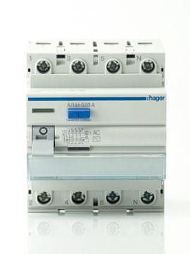 Hager RCD 3P+N 40A 30mA CDC440J