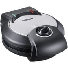 Severin WA 2103 pekač za vaflje, 1300 W, nastavljiva temperatura, črn/srebrn