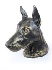 Doberman, Dobermann - pasji doprsni kip, velika pasja glava za vrt, edinstvena dekoracija dnevne sobe