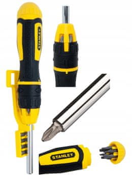 Stanley MULTIBIT 0-68-010 ragljasti izvijač z zamenljivimi nastavki
