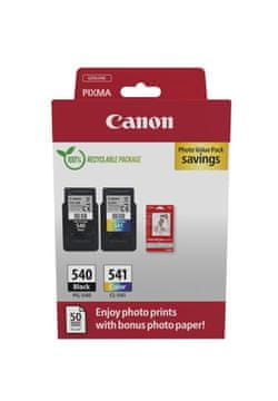 shumee Canon PG-540/CL-541 (5225B013) Paket kartuš s črnilom za fotografske tiskalnike, črna/CMY