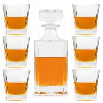 shumee Karafa + 6 kozarcev za viski, darilo za viski za alkohol, praznike, rojstne dneve