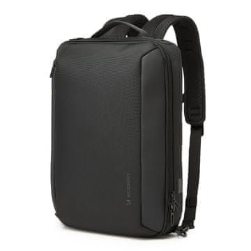 WOZINSKY Vrhunska nahrbtnik za 15,6-palčni prenosnik z USB trakom 42x8x28 cm - črna