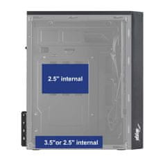 Akyga Ohišje za računalnik Akyga AK36BK Micro ATX, PC Tower, USB 3.0, črne barve