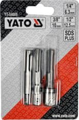 YATO Komplet adapterjev SDS-plus za nastavke - 1/4, 3/8, 1/2 / YT-04686 / yato
