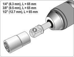YATO Komplet adapterjev SDS-plus za nastavke - 1/4, 3/8, 1/2 / YT-04686 / yato