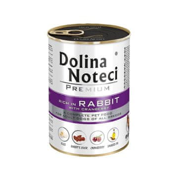 DOLINA NOTECI Dolina Noteci Premium bogata z zajcem in brusnicami - pločevinka 400 g