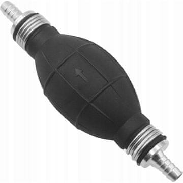 shumee Ročna sesalna črpalka za gorivo, olje, vodo, žarnico, 12 mm, srebrna