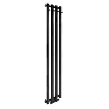 shumee Kopalniški radiator Luxrad Azure 150x33,2 cm mat črn STR ZDC 416 W