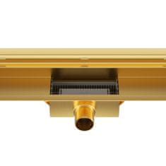W-Drain NEXT 2v1 Linearni stenski odtok 90 cm dvostranski zlat