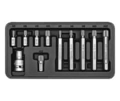 YATO Komplet 11 nastavkov za izvijač s spline zobci YT-0415 yato