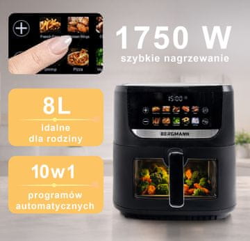 shumee Bergmann YI cvrtnik za maščobe 1 komora 8l 1750W knjiga N