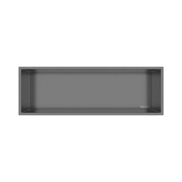 shumee Vgradna polica Wall-BOX ONE iz nerjavečega jekla, barva Gun Metal, 60x20x10 cm