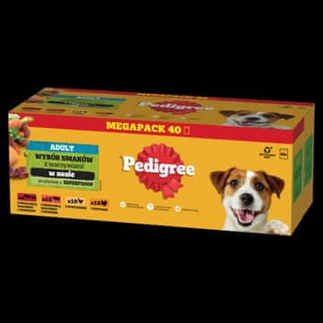 Pedigree Pedigree Izbor okusov z zelenjavo v omaki 40x 100g
