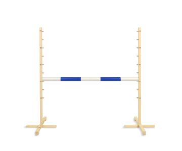 shumee Skakalna ovira za hobi konja 120 cm, modra gred