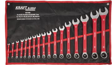 Kraft&Dele 17-delni kombinirani ključi CRV 6-32 mm KD11050