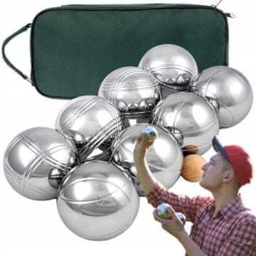 shumee Balinarske krogle, kromirane, 8-delni komplet