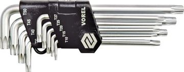 TOYA Vorel torx ključi 9 kosov CrV T10-T50