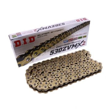 D.I.D DID 530ZVMX2/110 X-Ring G&G odprta pogonska veriga z zakovico za Honda / Kawasaki / MZ/MUZ / Suzuki / Triumph / Yamaha