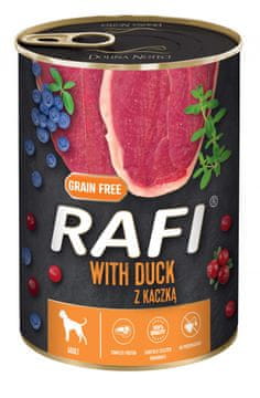 DOLINA NOTECI Rafi mokra hrana za pse z raco, borovnicami in brusnicami 400 g