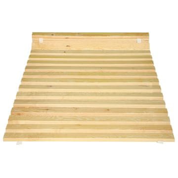shumee Leseni posteljni okvir z letvicami na vzmetnici 100 x 200 CM