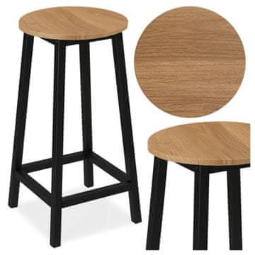 shumee Industrijski stol Flint Modern Oak