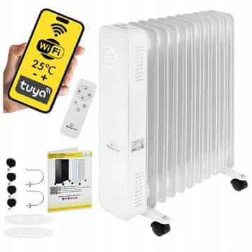 shumee Oljni radiator Oslo 2500W Bel WiFi