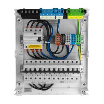 DOK NADGRADNA MODULARNA RAZDELILNA ŠTEVILKA 2X12, ZAŠČITENA, OŽIČENA, PRIPRAVLJENA