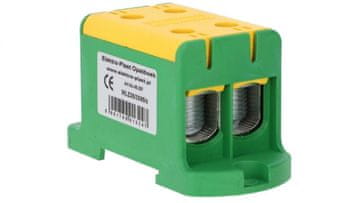 Elektro-Plast Razdelilna odcepna blokovna enota 2x1-polna AL/CU 16-95mm2 rumeno-zelena za montažo na ploščato in letev WLZ35/2x95/z 48.297