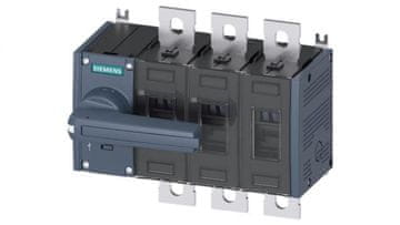 Siemens 3P stikalo za odklop wlk3 315A vrtljiva varovalka siva sprednja montaža leva ploščati vijačni priključki 3KD4032-0PE10-0